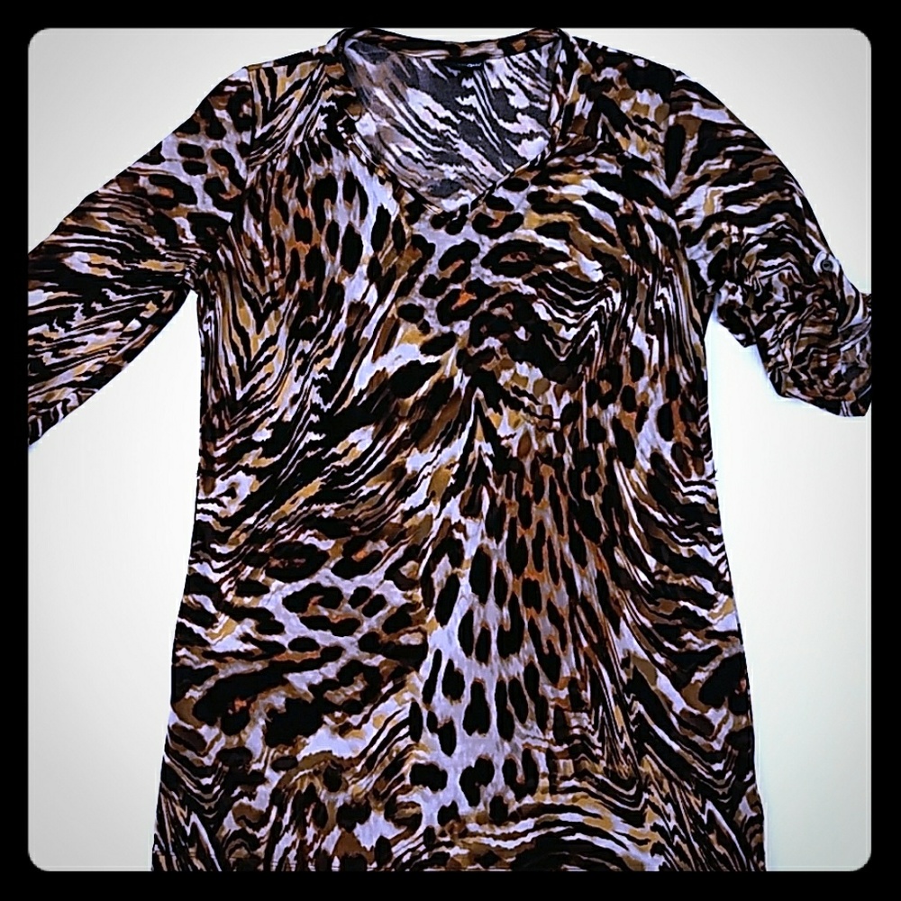 💜 Animal Print Women's Blouse